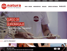 Tablet Screenshot of naturamasajes.com